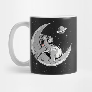 Space Koala sleep on moon Mug